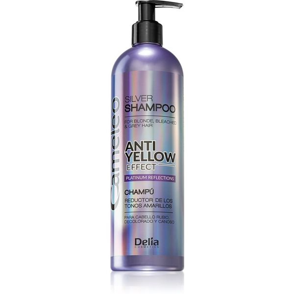 Delia Cosmetics Delia Cosmetics Cameleo Anti-Yellow Effect šampon za nevtralizacijo rumenih tonov za blond in sive lase 500 ml