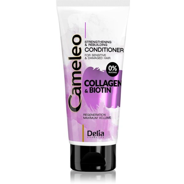 Delia Cosmetics Delia Cosmetics Cameleo Collagen & Biotin krepilni balzam za poškodovane in krhke lase 200 ml