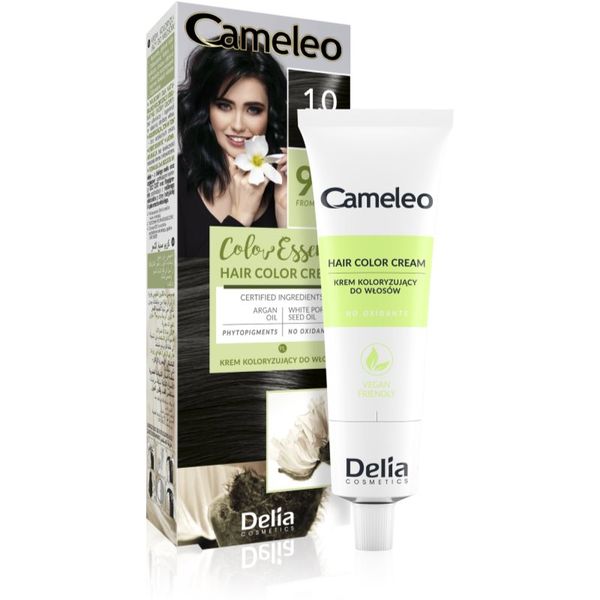 Delia Cosmetics Delia Cosmetics Cameleo Color Essence barva za lase v tubici odtenek 1.0 Black 75 g