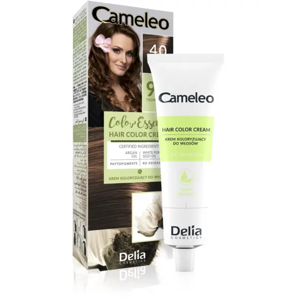 Delia Cosmetics Delia Cosmetics Cameleo Color Essence barva za lase v tubici odtenek 4.0 Brown 75 g