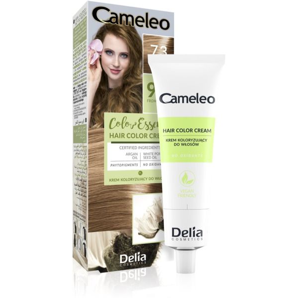 Delia Cosmetics Delia Cosmetics Cameleo Color Essence barva za lase v tubici odtenek 7.3 Hazelnut 75 g