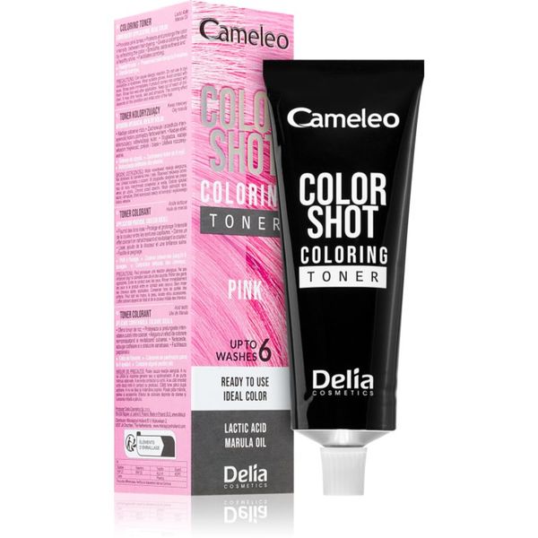 Delia Cosmetics Delia Cosmetics Cameleo Color Shot barvni toner za lase odtenek PINK 60 ml