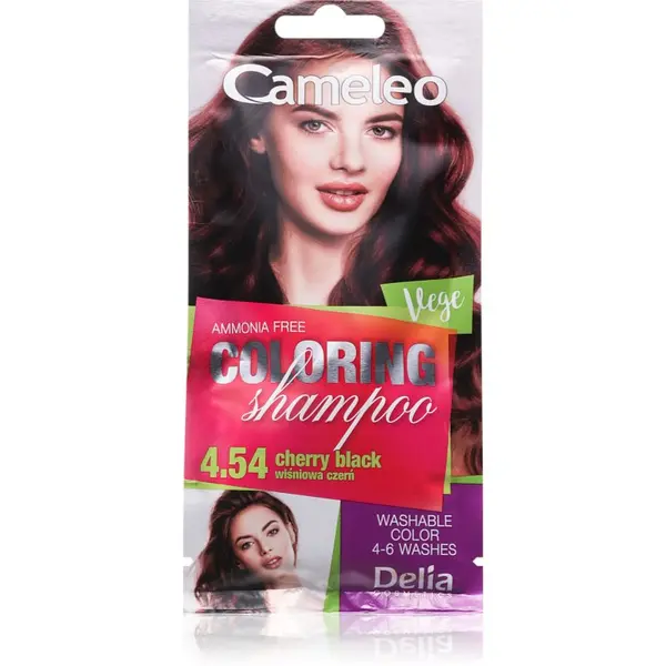 Delia Cosmetics Delia Cosmetics Cameleo Coloring Shampoo šampon za toniranje za lase odtenek 4.54 Cherry Black 40 ml