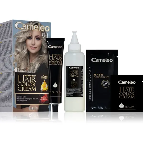 Delia Cosmetics Delia Cosmetics Cameleo Omega permanentna barva za lase odtenek 9.1 Ultimate Ash Blonde