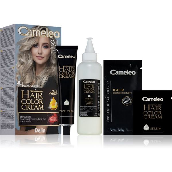 Delia Cosmetics Delia Cosmetics Cameleo Omega permanentna barva za lase odtenek 9.1 Ultimate Ash Blonde