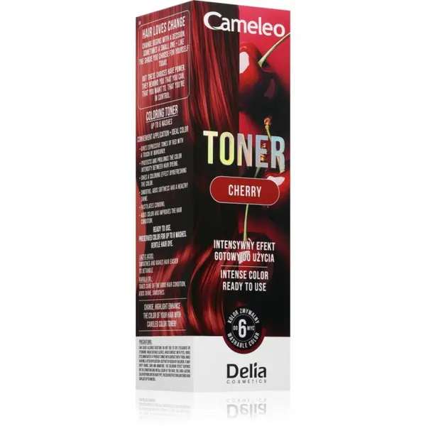 Delia Cosmetics Delia Cosmetics Cameleo Toner barvni toner za lase odtenek Cherry 75 ml