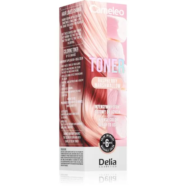 Delia Cosmetics Delia Cosmetics Cameleo Toner barvni toner za lase odtenek Raspberry Marshmallow 75 ml
