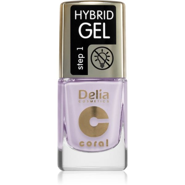 Delia Cosmetics Delia Cosmetics Coral Hybrid Gel gel lak za nohte brez uporabe UV/LED lučke odtenek 115 11 ml