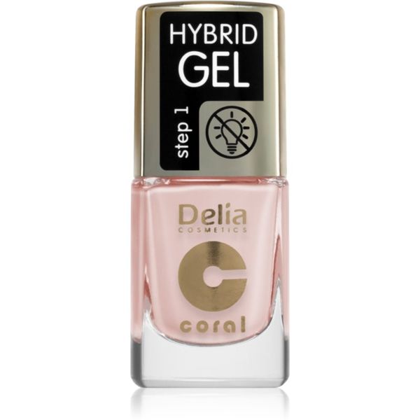 Delia Cosmetics Delia Cosmetics Coral Hybrid Gel gel lak za nohte brez uporabe UV/LED lučke odtenek 120 11 ml