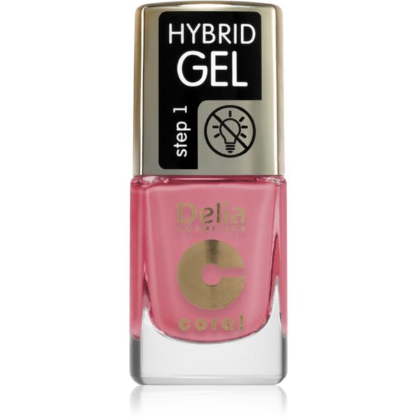 Delia Cosmetics Delia Cosmetics Coral Hybrid Gel gel lak za nohte brez uporabe UV/LED lučke odtenek 121 11 ml