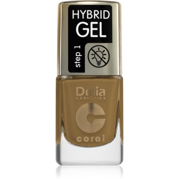 Delia Cosmetics Delia Cosmetics Coral Hybrid Gel gel lak za nohte brez uporabe UV/LED lučke odtenek 124 11 ml