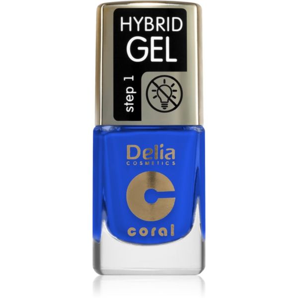 Delia Cosmetics Delia Cosmetics Coral Hybrid Gel gel lak za nohte brez uporabe UV/LED lučke odtenek 126 11 ml