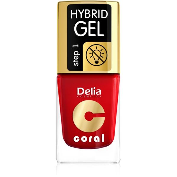 Delia Cosmetics Delia Cosmetics Coral Nail Enamel Hybrid Gel gel lak za nohte odtenek 01 11 ml