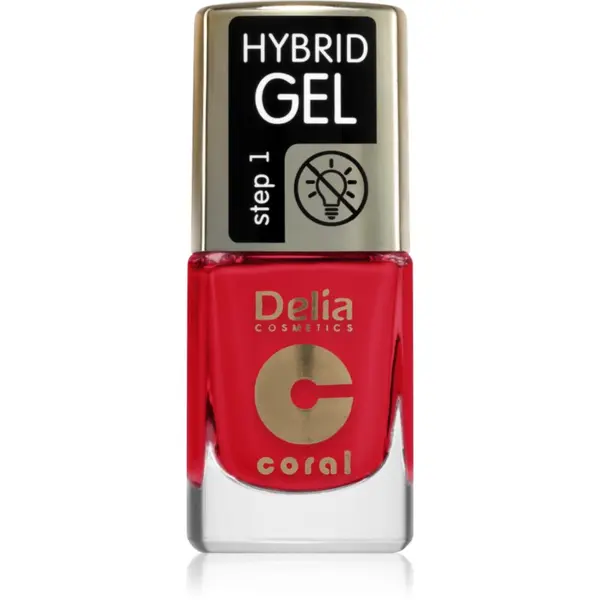 Delia Cosmetics Delia Cosmetics Coral Nail Enamel Hybrid Gel gel lak za nohte odtenek 145 11 ml