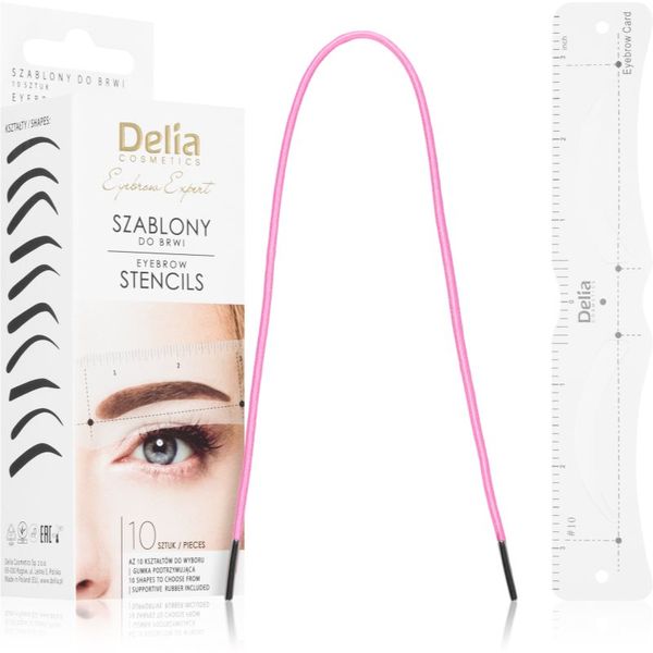 Delia Cosmetics Delia Cosmetics Eyebrow Expert Eyebrow Stencils predloge za obrvi 1 kos