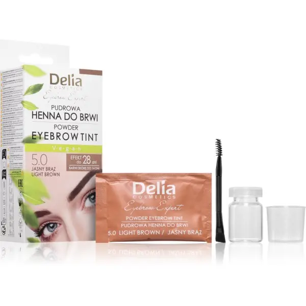 Delia Cosmetics Delia Cosmetics Eyebrow Expert tonirana barva za obrvi odtenek 5.0 Light Brown 4 g