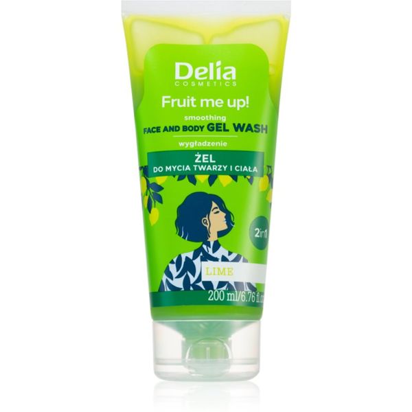 Delia Cosmetics Delia Cosmetics FRUIT ME UP! gel za umivanje obraza in tela Lime 200 ml