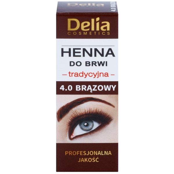 Delia Cosmetics Delia Cosmetics Henna barva za obrvi odtenek 4.0 Brown 2 g + 2 ml