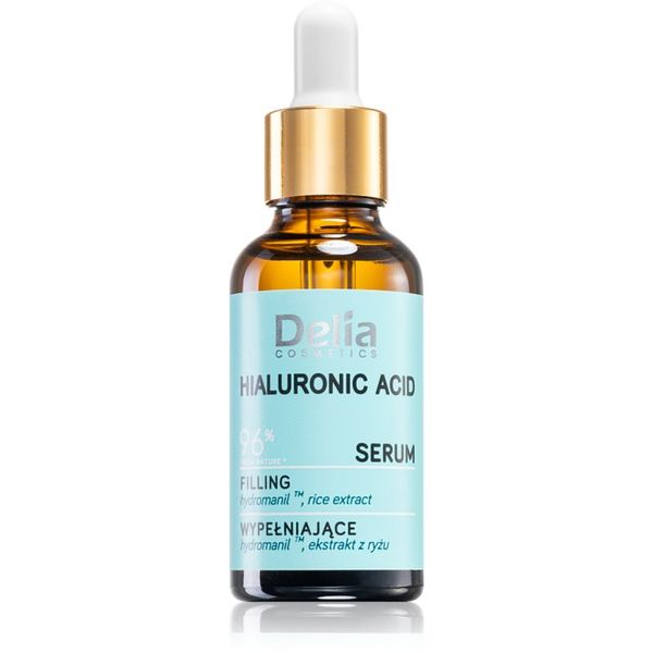 Delia Cosmetics Delia Cosmetics Hyaluronic Acid serum za polnjenje gub za obraz, vrat in dekolte 30 ml