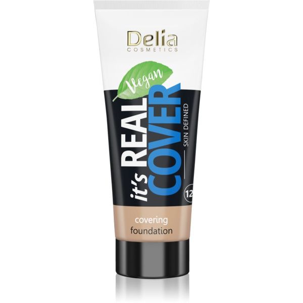 Delia Cosmetics Delia Cosmetics It's Real Cover prekrivni tekoči puder odtenek 201 vanille 30 ml