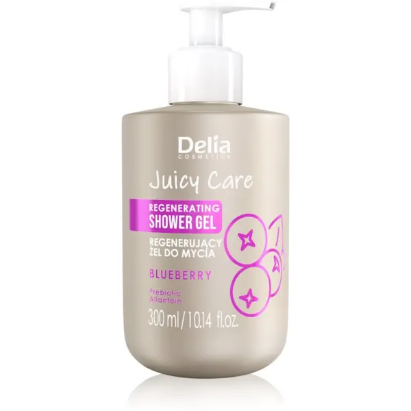 Delia Cosmetics Delia Cosmetics Juicy Care Blueberry regeneracijski gel za prhanje 300 ml