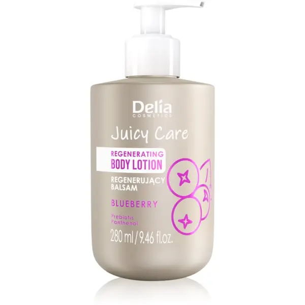 Delia Cosmetics Delia Cosmetics Juicy Care Blueberry regeneracijski losjon za telo 280 ml