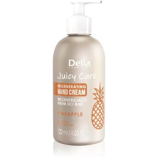 Delia Cosmetics Delia Cosmetics Juicy Care Pineapple regeneracijska krema za roke 120 ml
