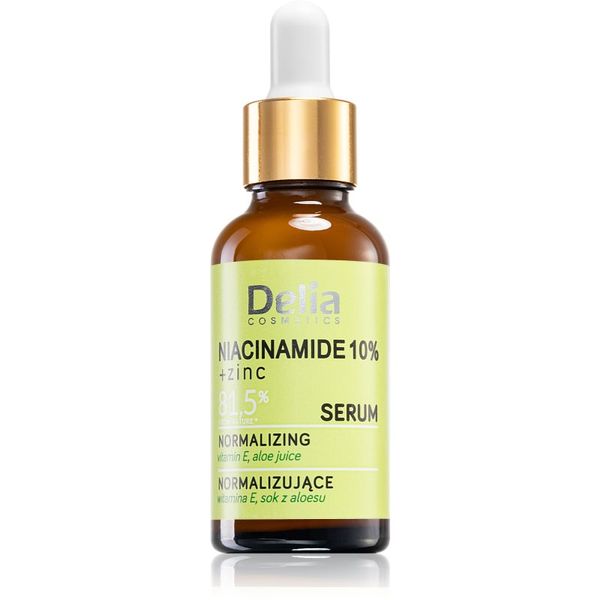 Delia Cosmetics Delia Cosmetics Niacinamide 10% + zinc obnovitveni serum za obraz, vrat in dekolte 30 ml