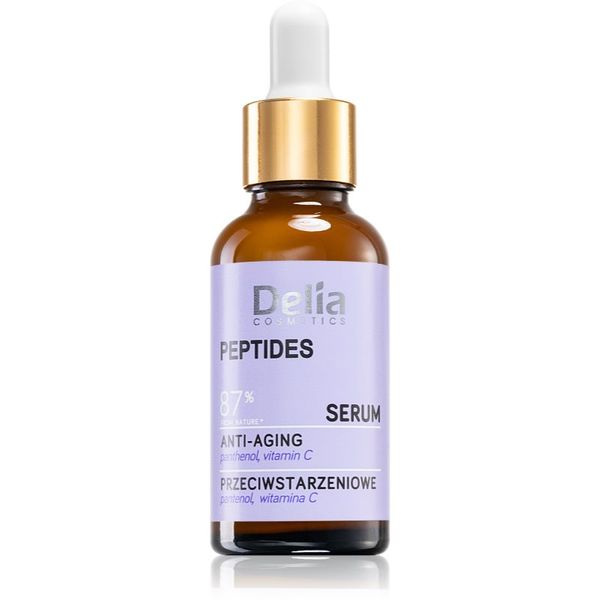 Delia Cosmetics Delia Cosmetics Peptides serum proti staranju kože za obraz, vrat in dekolte 30 ml