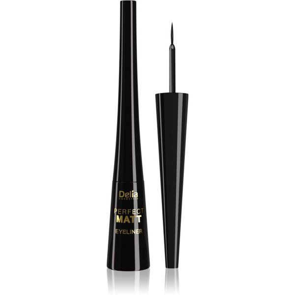 Delia Cosmetics Delia Cosmetics Perfect Matt Shape Master tekoče črtalo za oči z mat učinkom odtenek Black 4 ml