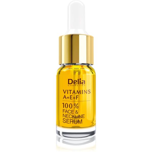 Delia Cosmetics Delia Cosmetics Professional Face Care Vitamins A+E+F serum proti gubam za obraz in dekolte 10 ml