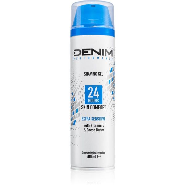 Denim Denim Performance Extra Sensitive gel za britje za moške 200 ml