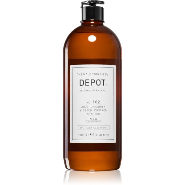 Depot Depot No. 102 Anti-Dandruff & Sebum Control Shampoo šampon za obnovo ravnovesja mastnega lasišča 1000 ml