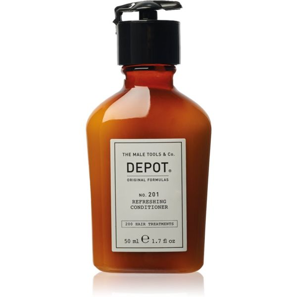 Depot Depot No. 201 Refreshing Conditioner vlažilni balzam za sijaj in mehkobo las 50 ml