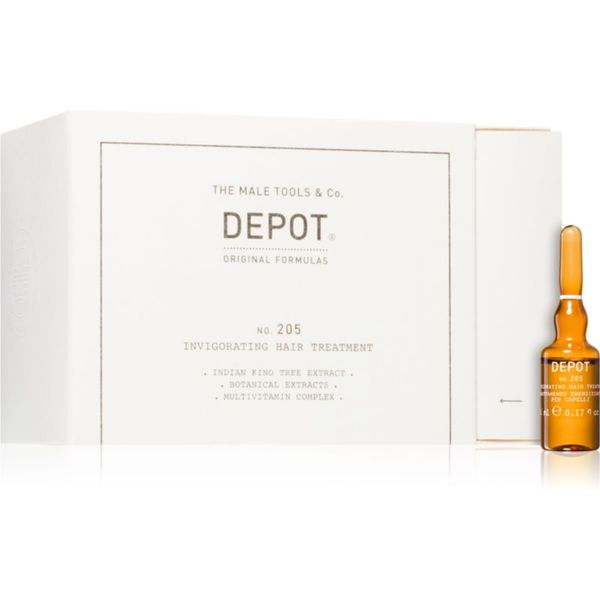 Depot Depot No. 205 Invigorating Hair Treatment hranljivi serum proti izpadanju las 10x5 ml