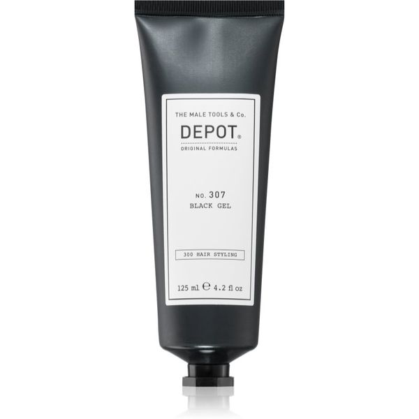 Depot Depot No. 307 Black Gel stiling gel za temne lase 125 ml