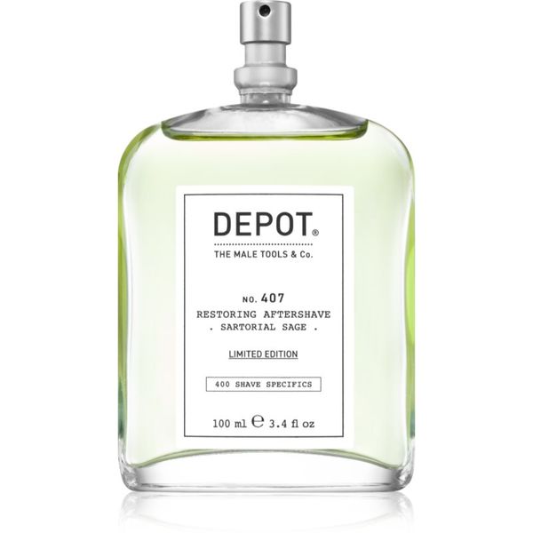 Depot Depot No. 407 Restoring Aftershave osvežilna voda za po britju Sartorial Sage 100 ml