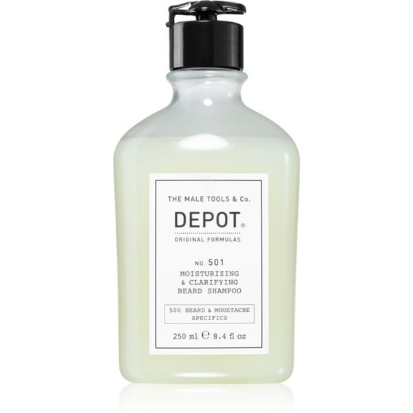Depot Depot No. 501 Moisturizing & Clarifying Beard Shampoo vlažilni šampon za brado 250 ml