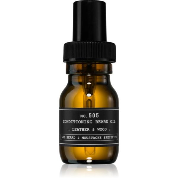 Depot Depot No. 505 Conditioning Beard Oil olje za brado Leather & Wood 30 ml