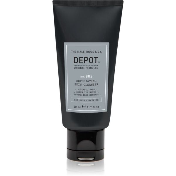 Depot Depot No. 802 Exfoliating Skin Cleanser eksfoliacijski čistilni gel za moške 50 ml