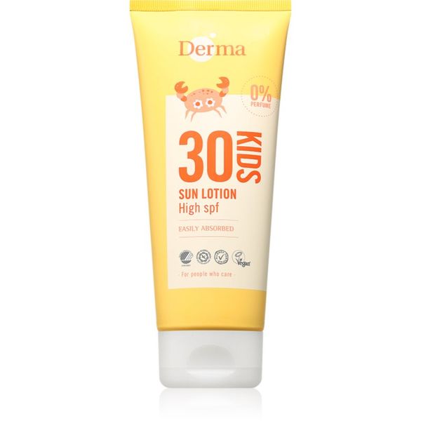 Derma Derma Kids otroški losjon za sončenje SPF 30 200 ml