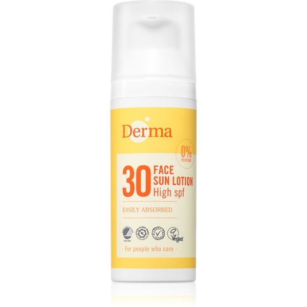 Derma Derma Sun Lotion mleko za sončenje za obraz SPF 30 50 ml