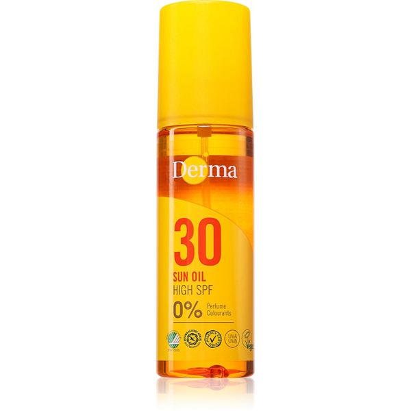 Derma Derma Sun Oil negovalno olje za sončenje SPF 30 150 ml