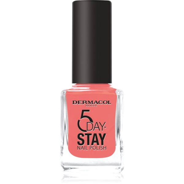 Dermacol Dermacol 5 Day Stay dolgoobstojen lak za nohte odtenek 60 Coral Island 11 ml