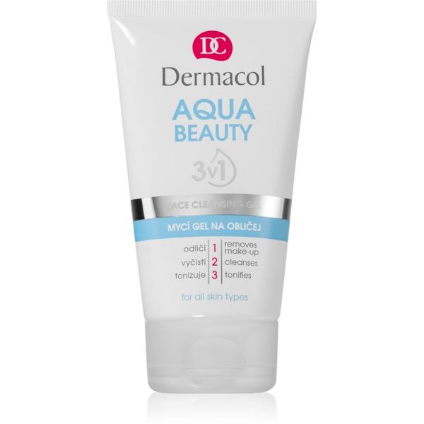 Dermacol Dermacol Aqua Beauty gel za umivanje obraza 3v1 150 ml