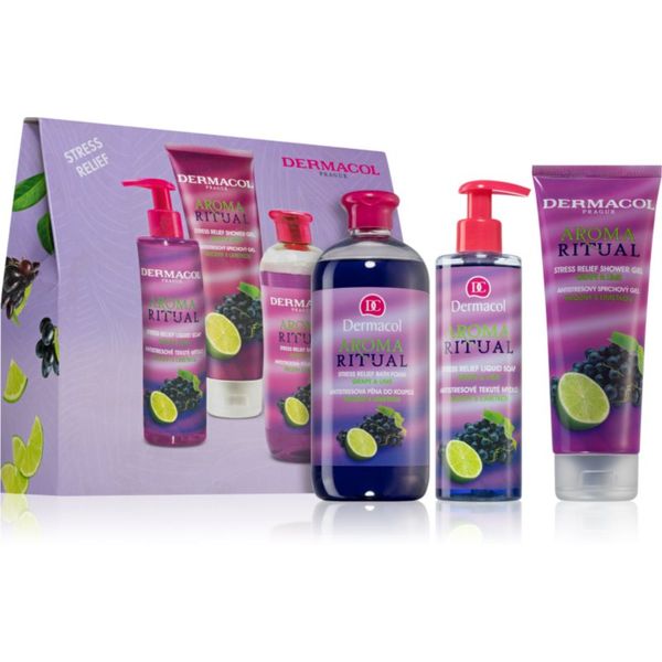 Dermacol Dermacol Aroma Ritual Grape & Lime darilni set (za kopel)