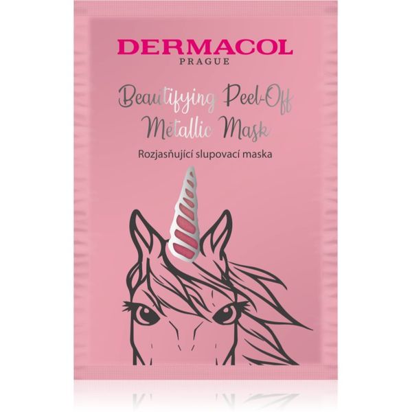 Dermacol Dermacol Beautifying Peel-Off Metallic Mask luščilna maska za osvetlitev kože