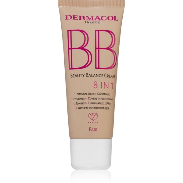 Dermacol Dermacol Beauty Balance BB krema z vlažilnim učinkom SPF 15 N.1 Fair 30 ml