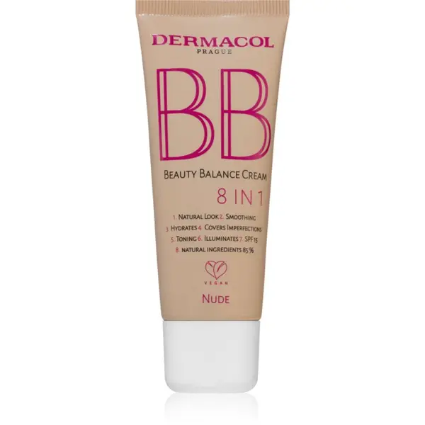 Dermacol Dermacol Beauty Balance BB krema z vlažilnim učinkom SPF 15 N.2 Nude 30 ml
