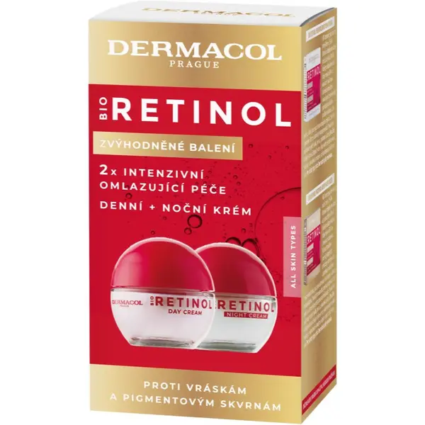 Dermacol Dermacol Bio Retinol dnevna in nočna krema DUO paket